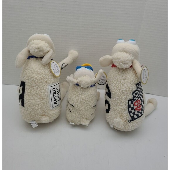 Lot 3 Serta Curto Toy Plush Sheep 1/16 Lamb With Binky Speed Limit 55 Racing 49 - Picture 14 of 16